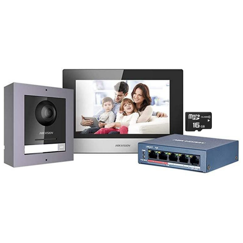 Hikvision DS-KIS602-IP set, 2MPx, PoE, WIFI, 2x výstup - Prístupové...