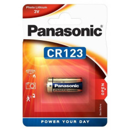 Batéria-CR123 PANASONIC Lithium - Hikvision alarm bezdrôtové kompon...