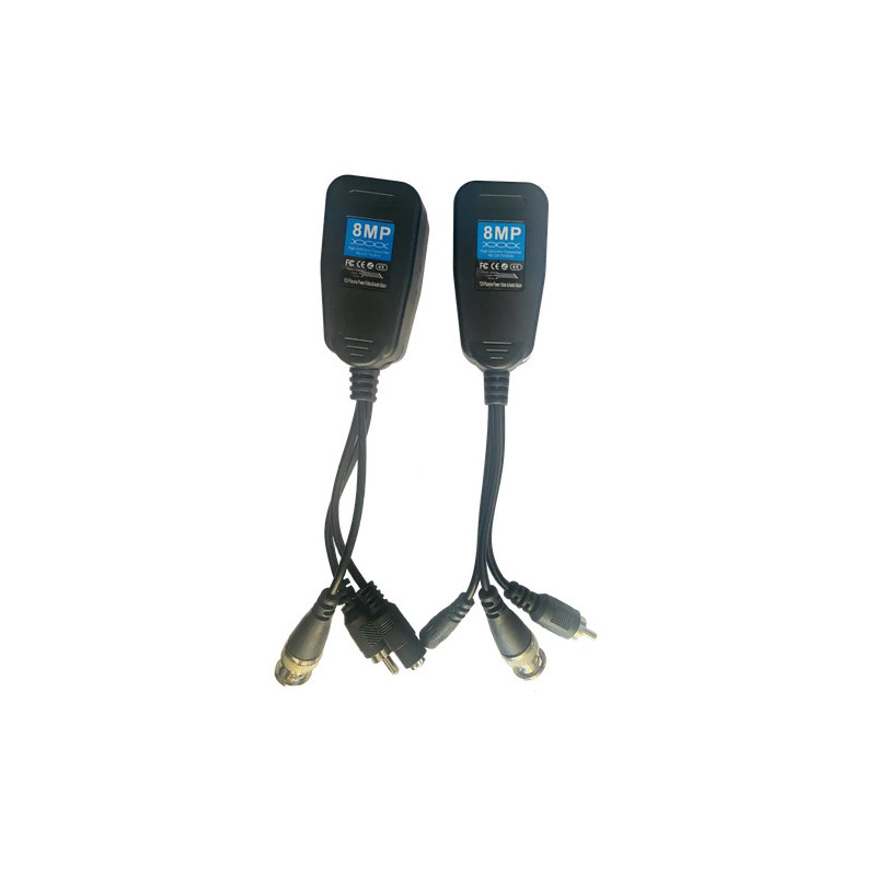 Konvertor UTP/sada TVI Prevodnik s napájanim na RJ45 - Inštalačný m...