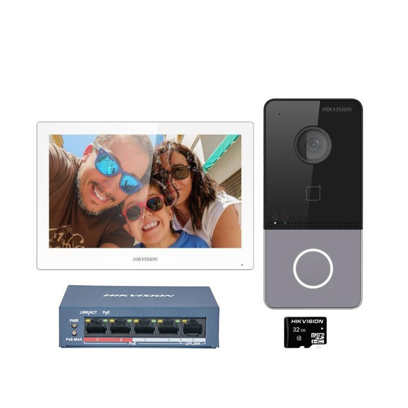Hikvision DS-KIS607-S IP set, 2MPx, DS-KV6113-PE1(C), DS-KH6350-WTE...