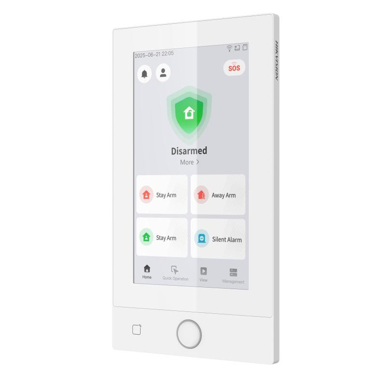 Hikvision DS-PK670MDW-HWE drôtová zbernicová dotyková 7" klávesnica...