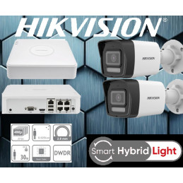 Kamerový set NVR s Poe+2x IP kamera-HIKVISION-DS-2CD1043G3-LIU, 4MP...