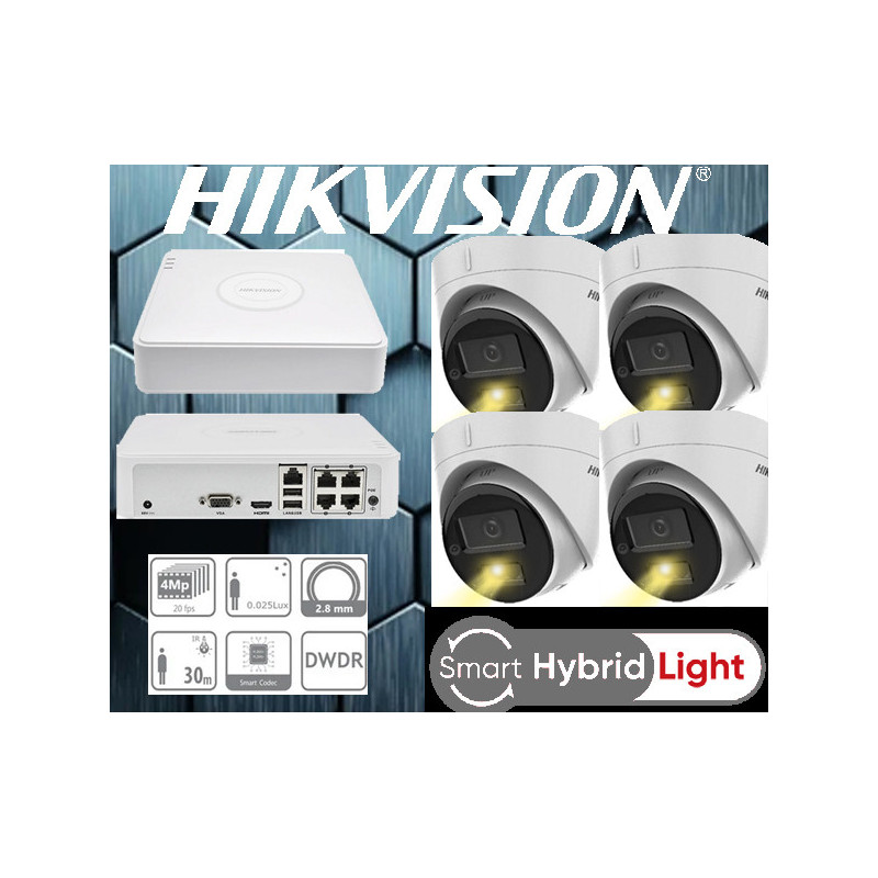 Kamerový set NVR s Poe+4x IP kamera-HIKVISION-DS-2CD1343G2-LIU